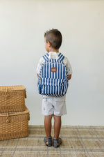 Mebie Baby Navy Stripe Mini Backpack - 