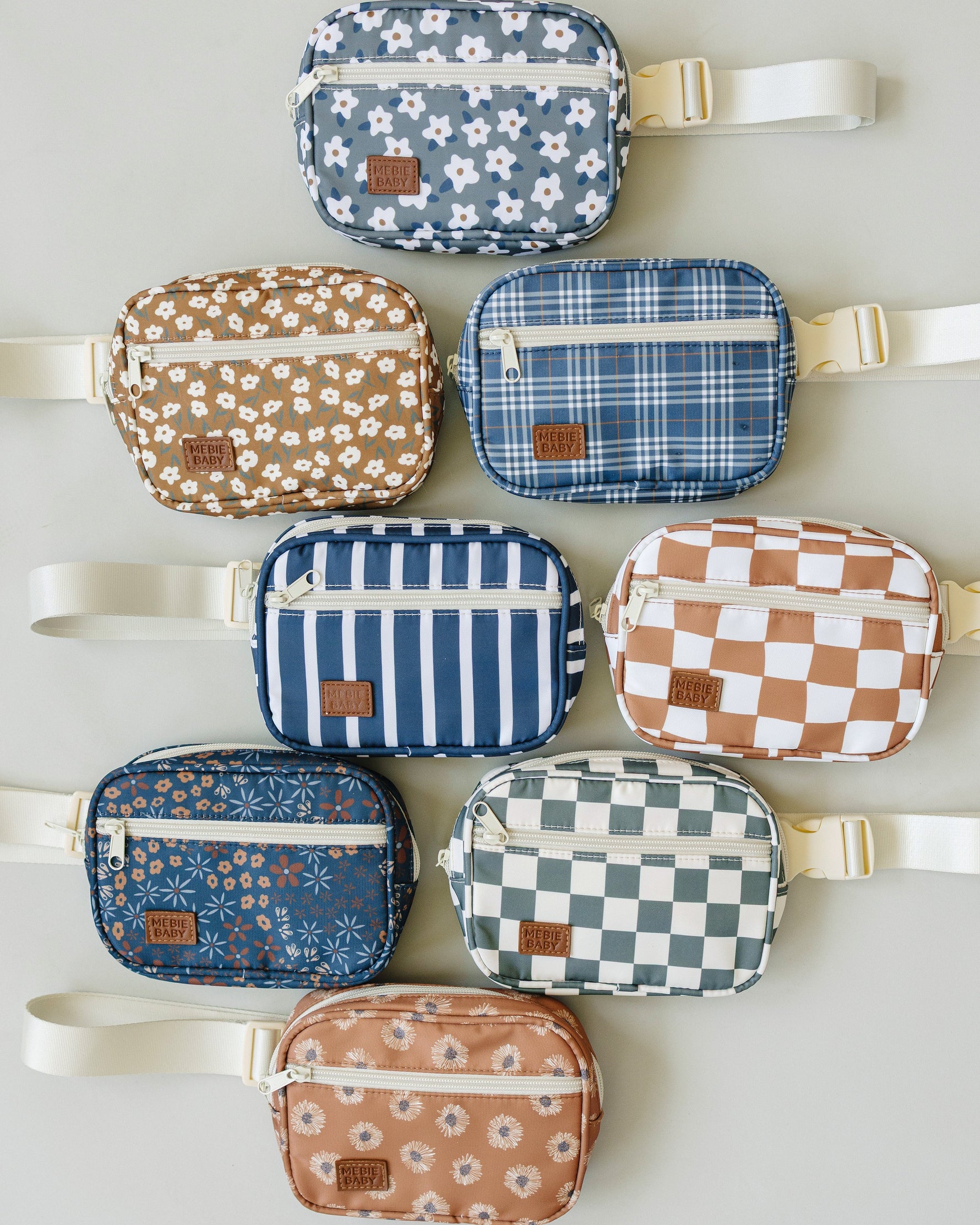 Mebie Baby Navy Stripe Mini Fanny Pack - 