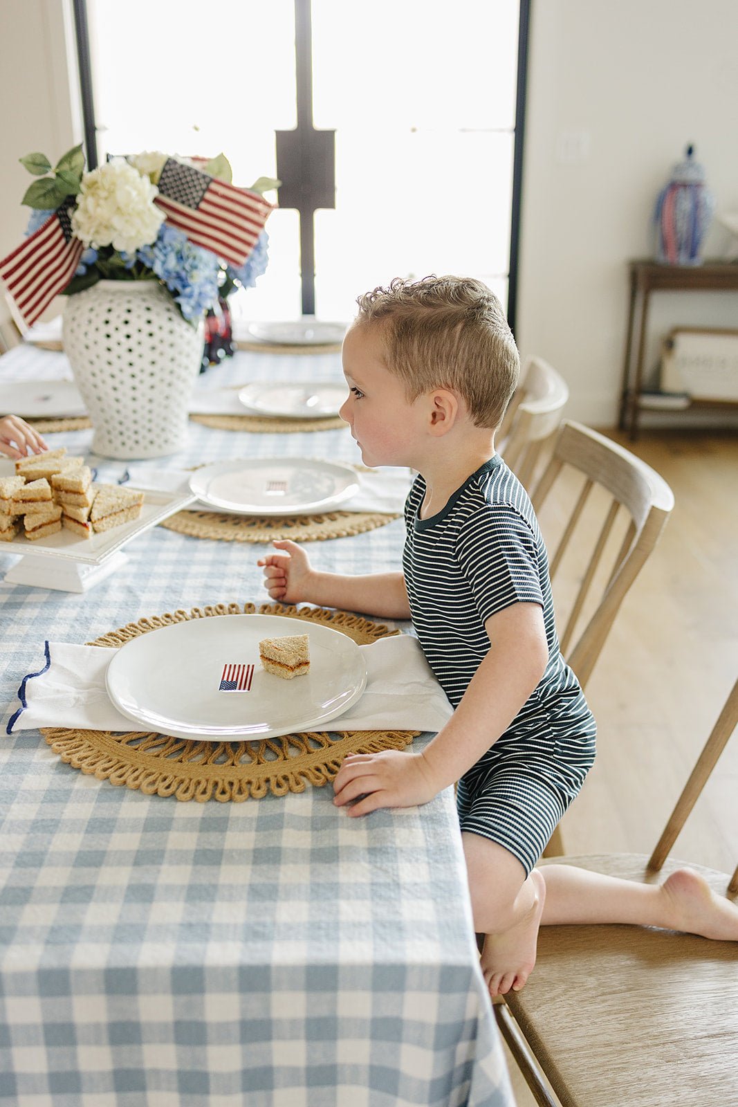 Mebie Baby Navy Striped Ribbed Bamboo Cozy Short Set For Babies - 