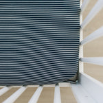 Mebie Baby Navy Stripes Bamboo Stretch Crib Sheet For Standard Crib Size 52 X 28 - 