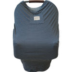 Mebie Baby Navy Stripes Ribbed Bamboo Multi - Use Cover - 