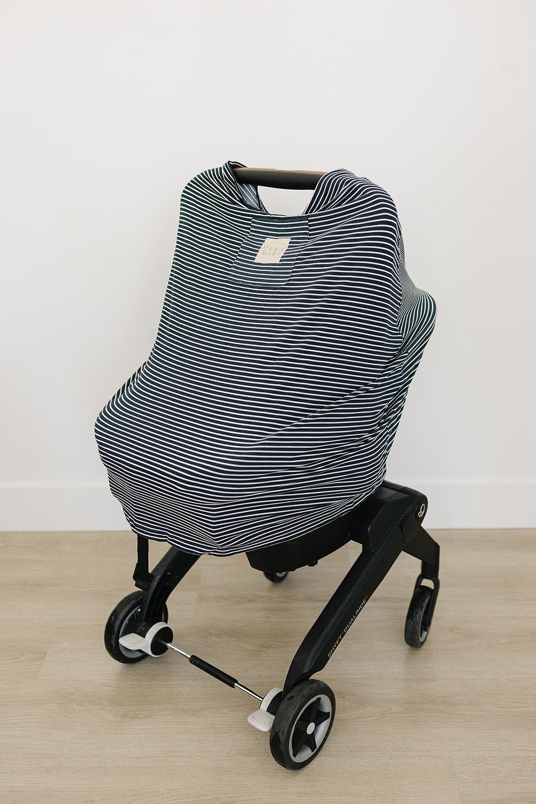Mebie Baby Navy Stripes Ribbed Bamboo Multi - Use Cover - 