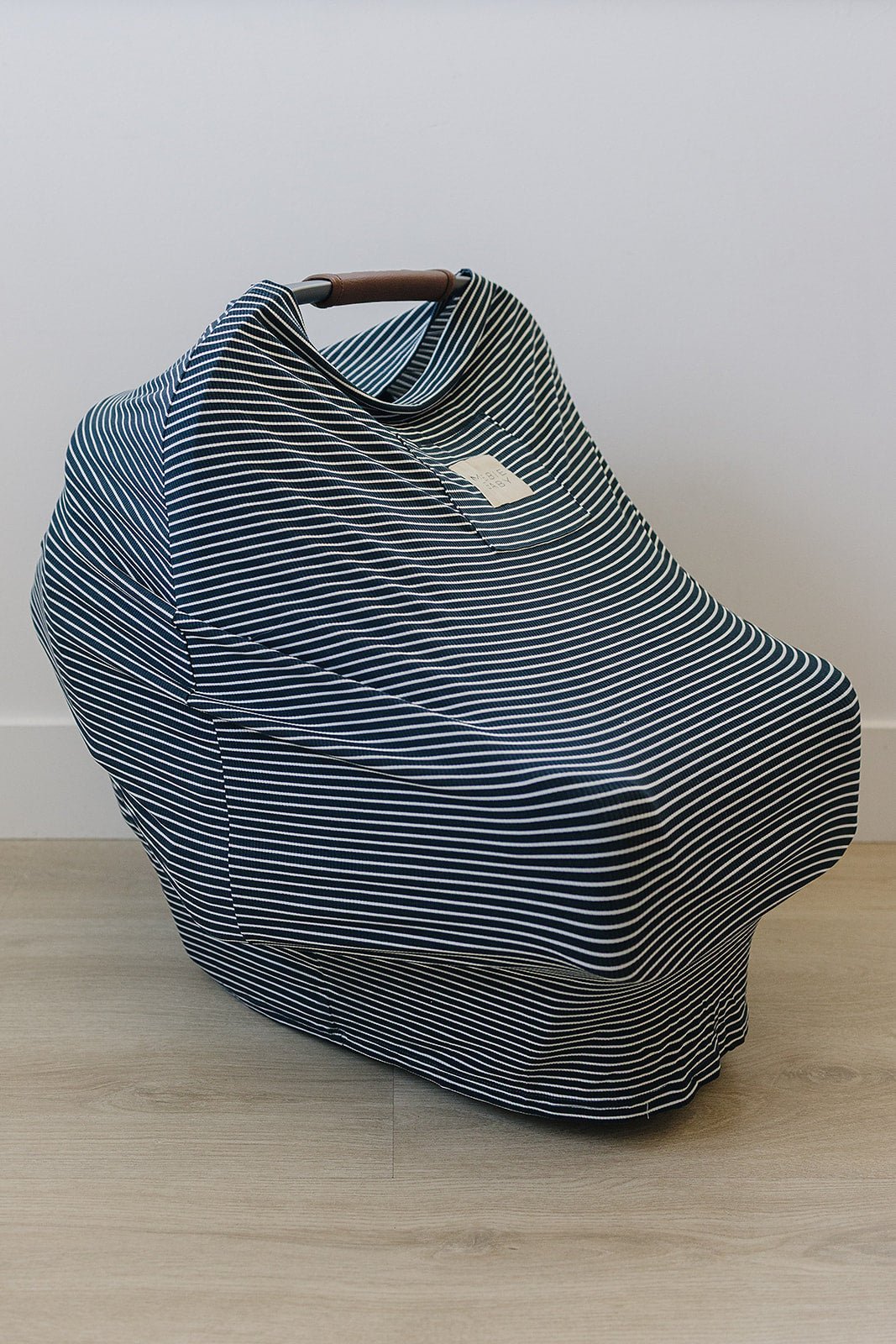 Mebie Baby Navy Stripes Ribbed Bamboo Multi - Use Cover - 