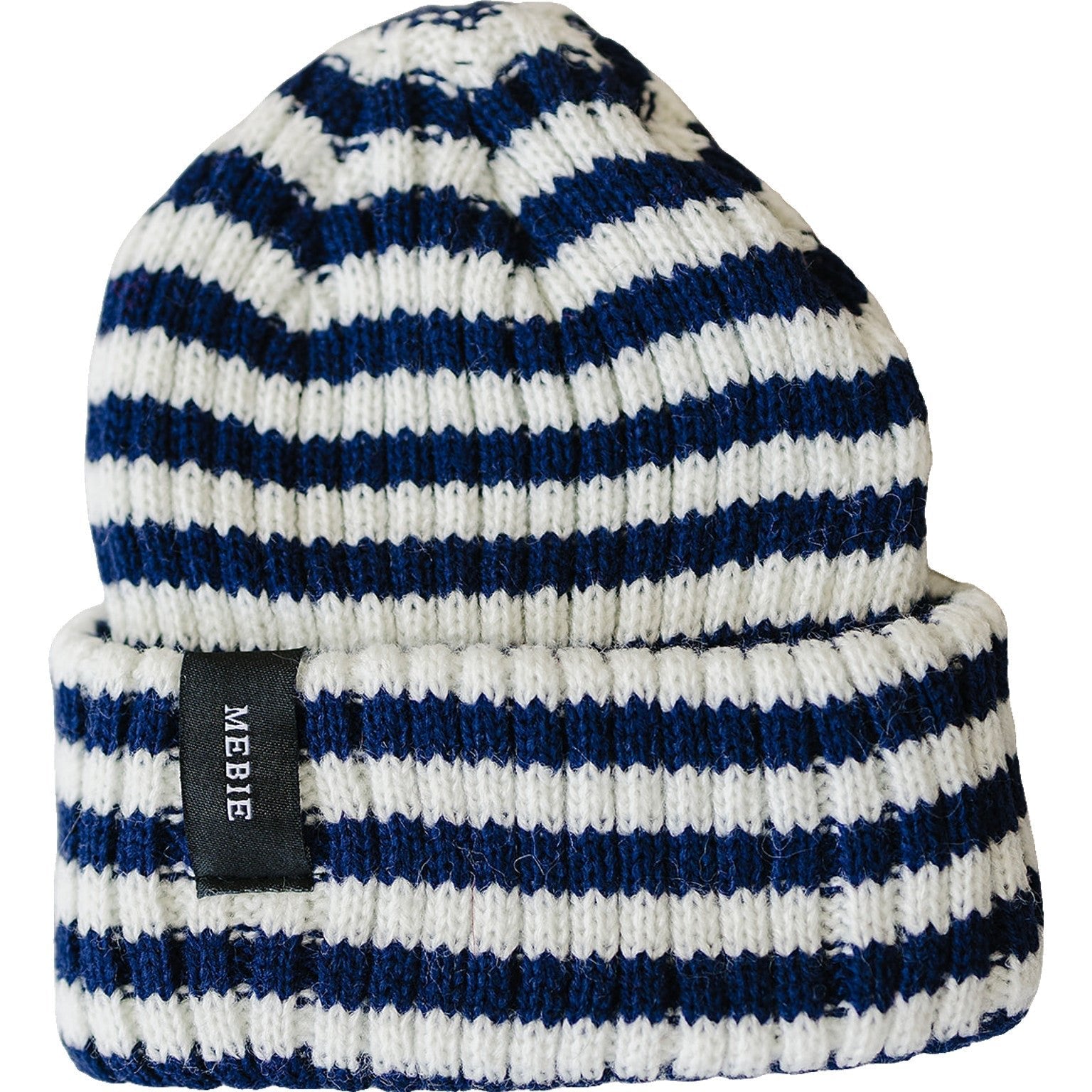 Navy & White Stripe Chunky Knit Beanie - Headgear, Knit cap, Fashion, Wool, Beanie | Everetts Place