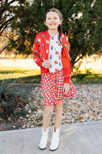 Mila & Rose ® Nebraska Plaid Herbie Husker Twirl Skort - 