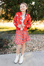 Mila & Rose ® Nebraska Plaid Herbie Husker Twirl Skort - 