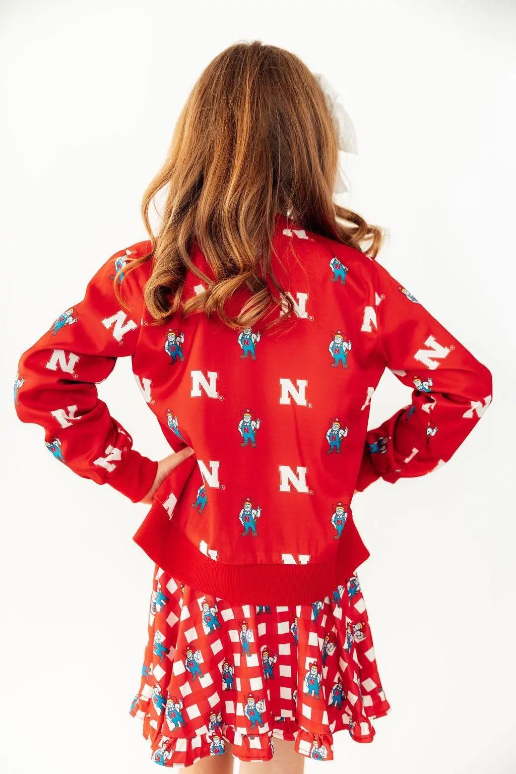 Mila & Rose ® Nebraska Red Herbie Husker Satin Jacket - 