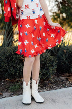 Mila & Rose ® Nebraska Red Herbie Husker Twirl Skort - 