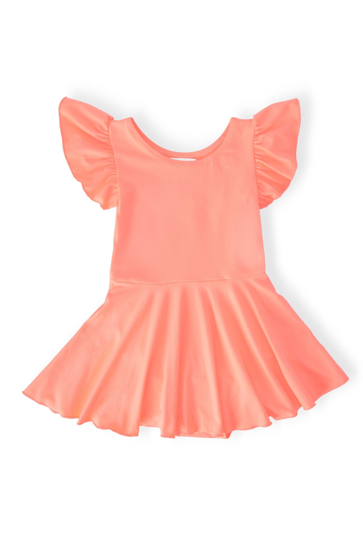 Mila & Rose ® Neon Coral S/S Twirl Leotard - 