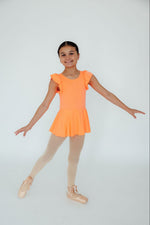 Mila & Rose ® Neon Coral S/S Twirl Leotard - 