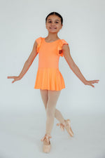 Mila & Rose ® Neon Coral S/S Twirl Leotard - 