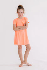 Mila & Rose ® Neon Coral T-Shirt Dress - 