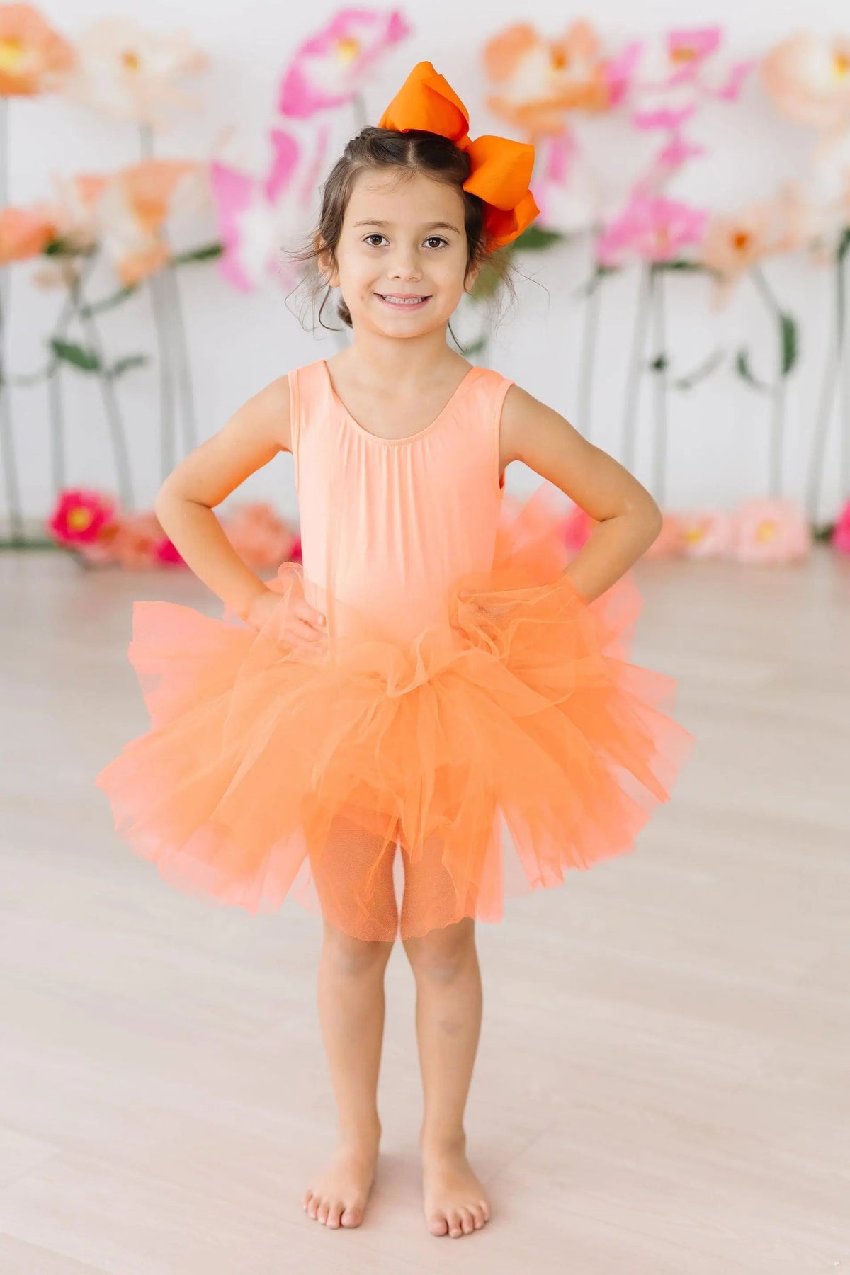 Mila & Rose ® Neon Coral Tank Tutu Leotard - 