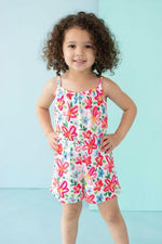 Mila & Rose ® Neon Floral Strappy Play RomperEveretts Place