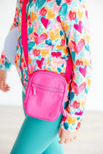 Mila & Rose ® Neon Pink Crossbody Bag - 