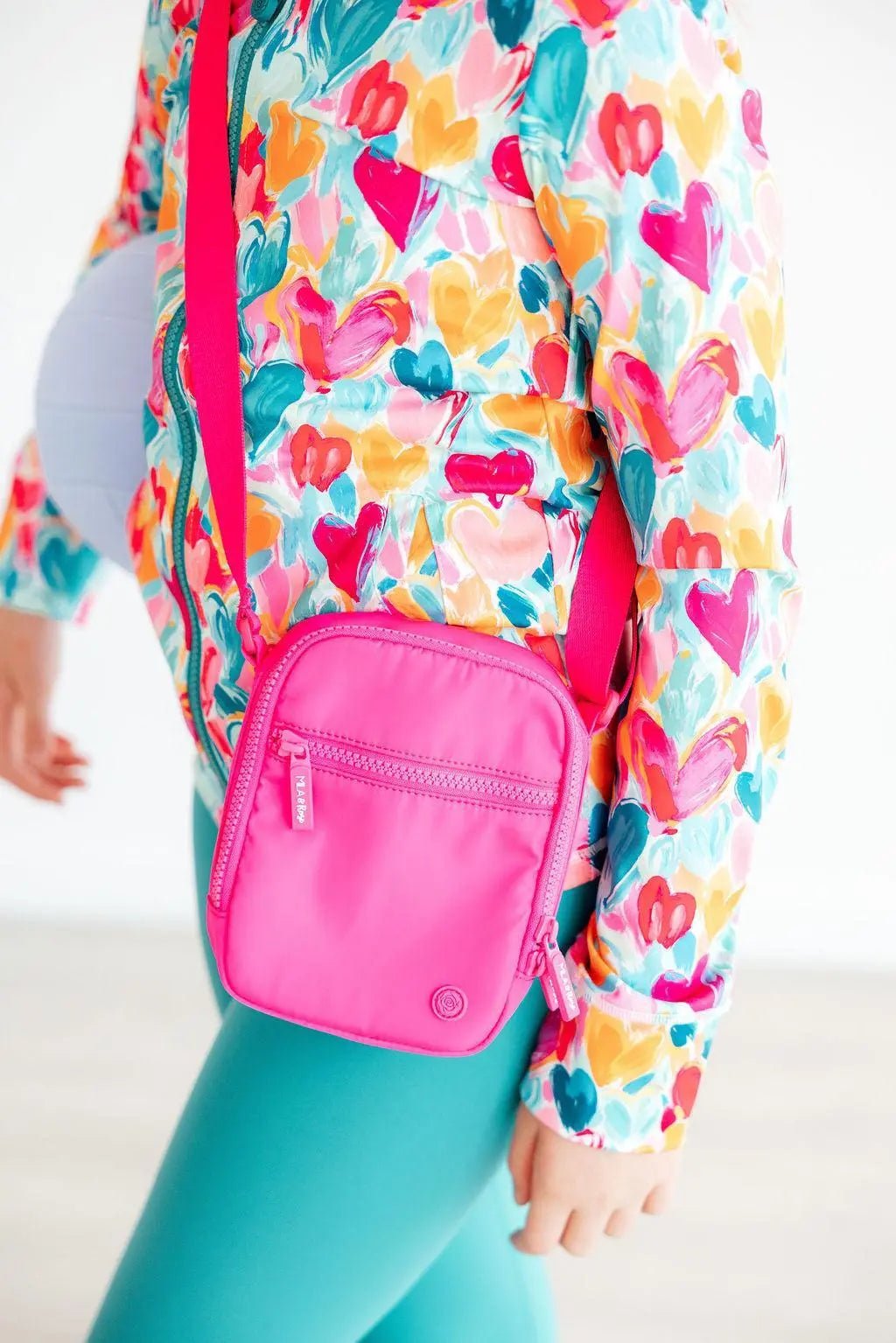 Mila & Rose ® Neon Pink Crossbody Bag - 