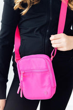 Mila & Rose ® Neon Pink Crossbody Bag - 