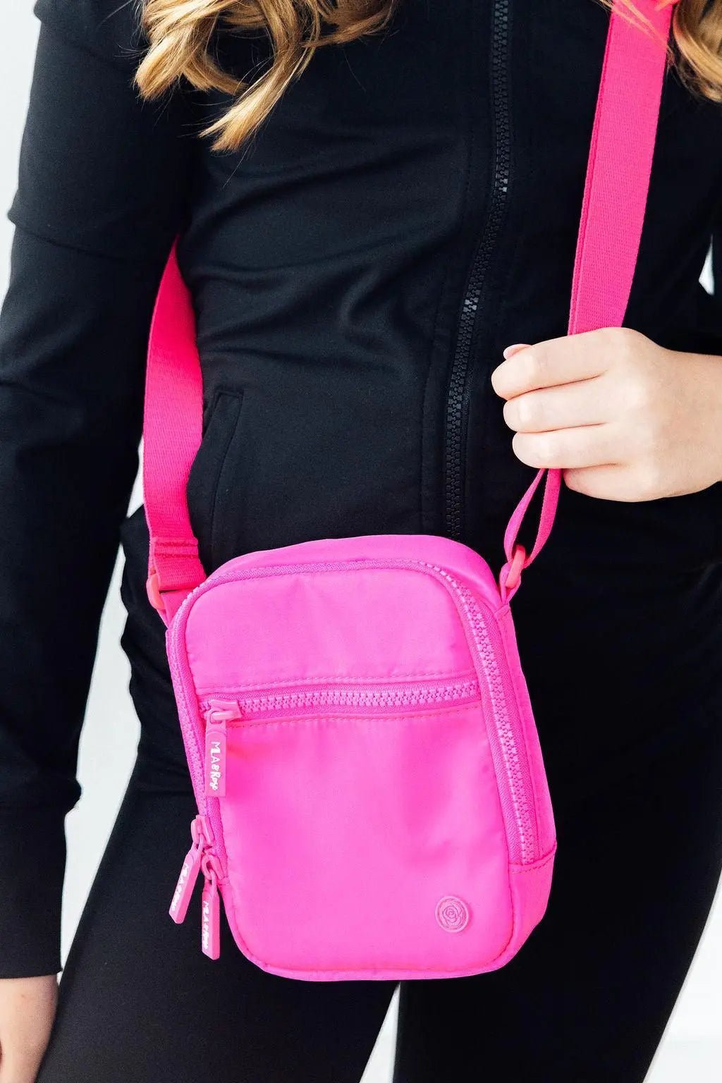 Mila & Rose ® Neon Pink Crossbody Bag - 