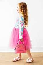 Mila & Rose ® Neon Pink Glitter Crossbody Purse For Girls Mila And Rose - 