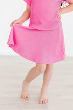 Mila & Rose ® Neon Pink Scrunchy Twirl Skort - 