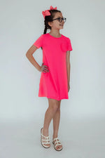 Mila & Rose ® Neon Pink T-Shirt Dress - 
