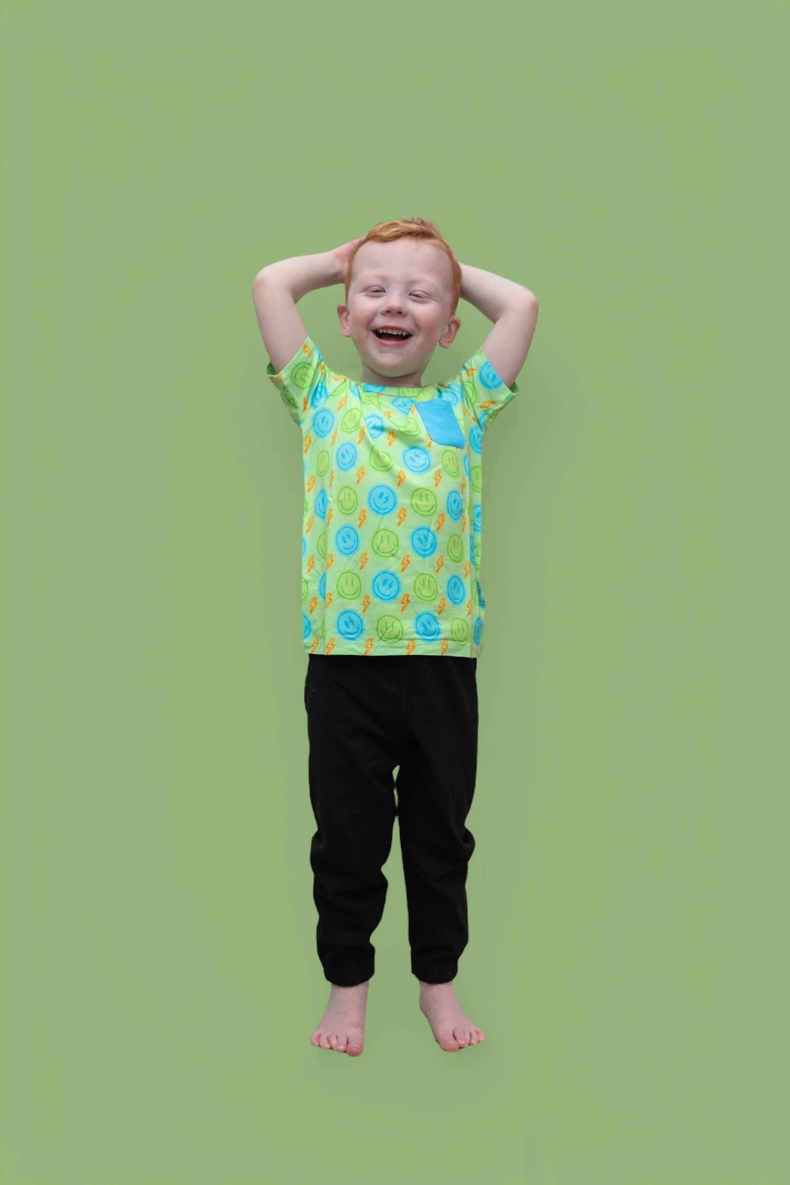 DREAM BIG LITTLE CO NEON SMILES DREAM POCKET TEEEveretts Place
