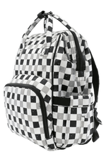 Texas Tushies Neutral Check Diaper Bag with Trendy Backpack Style for Busy Parents - Luggage & Bags > Diaper Bags
