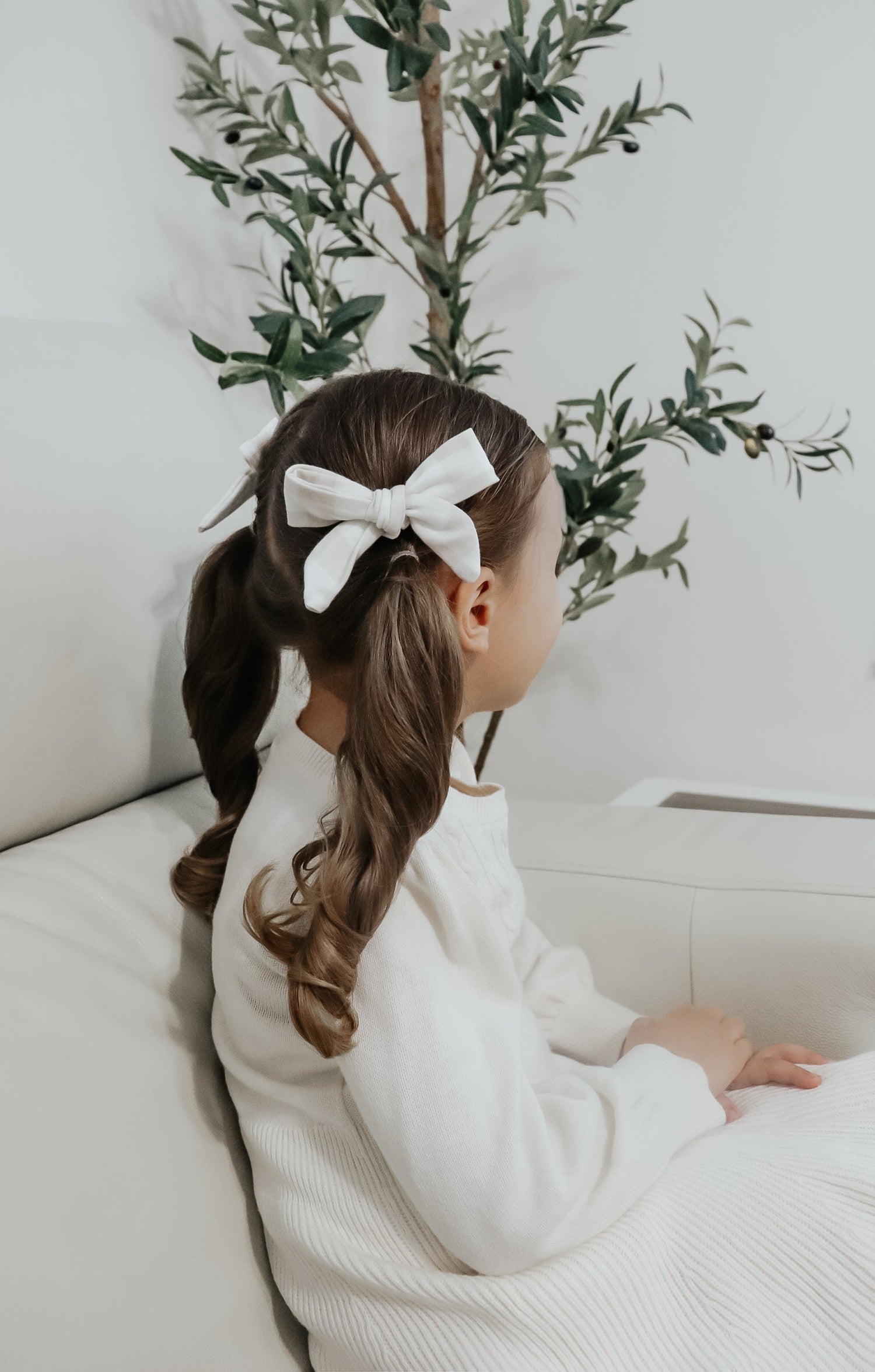 Neutral Checkered Bow - Pink, Child, Toddler, Baby & Toddler Clothing, Headpiece | Everetts Place