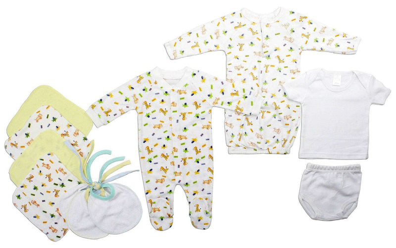 Neutral Newborn Baby 11 Pc Layette Baby Shower - Everetts Place: Online Boutique - Baby Clothing