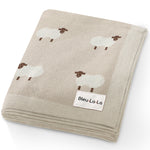 Bleu La La Whimsy Collection Luxury 100 Percent Cotton Knit Swaddle Baby Blanket - Baby & Toddler > Swaddling & Receiving Blankets Baby Blanket