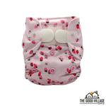 The Good Village Cloth Co. Newborn All - in - One Diaper | Berry Sweet - 