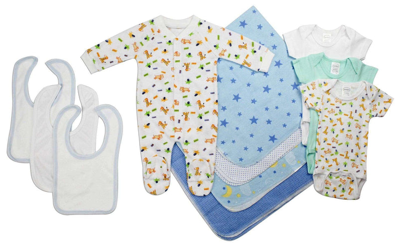 Newborn Baby Boy 11 Pc Layette Baby Shower Gift - Everetts Place: Online Boutique - Baby Clothing