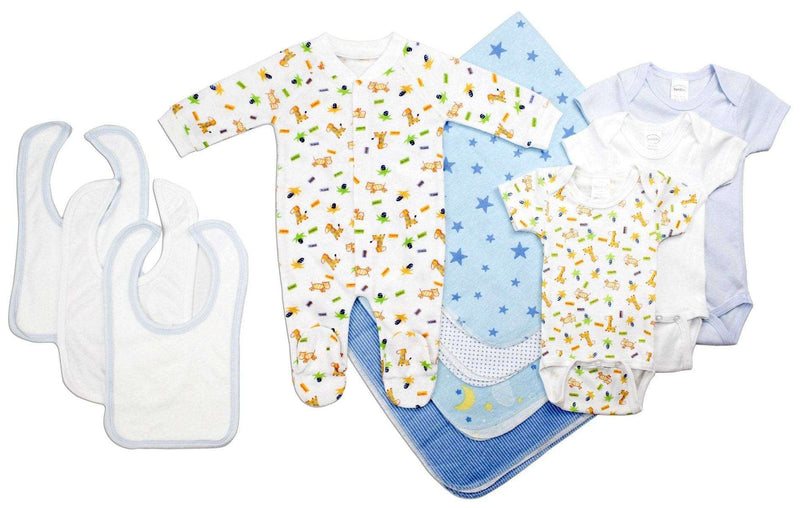 Newborn Baby Boy 11 Pc Layette Baby Shower Gift - Everetts Place: Online Boutique - Baby Clothing