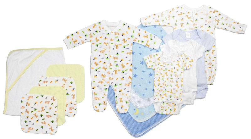 Newborn Baby Boy 14 Pc Layette Baby Shower Gift - Everetts Place: Online Boutique - Baby Clothing