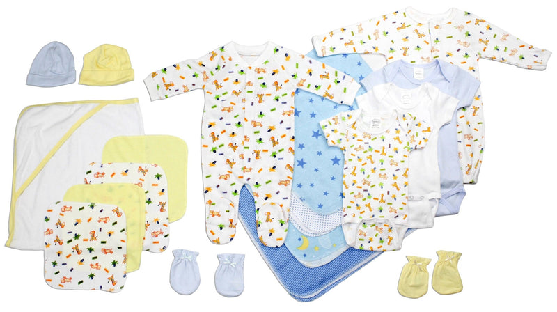 Newborn Baby Boy 18 Pc Layette Baby Shower Gift - Everetts Place: Online Boutique - Baby Clothing