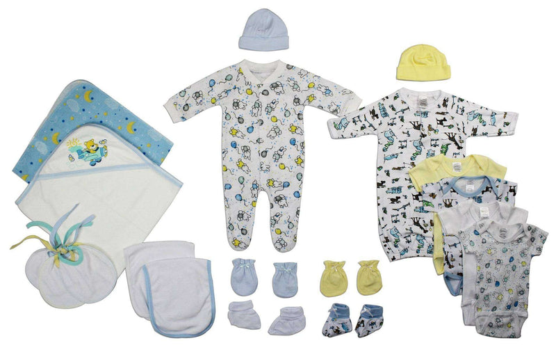 Newborn Baby Boy 19 Pc Layette Baby Shower Gift - Everetts Place: Online Boutique - Baby Clothing