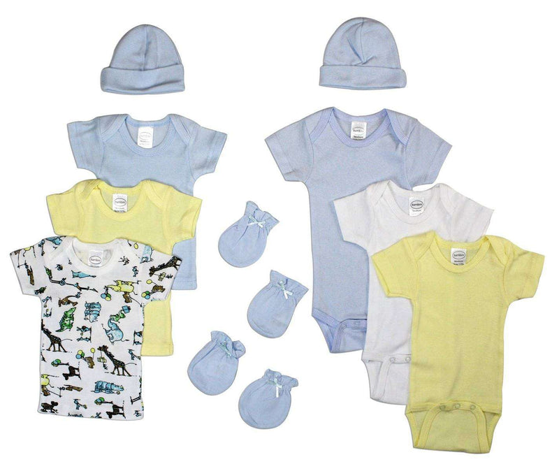 Newborn Baby BoysThis Bambini layette set, crafted from soft and cozy cotton, is suitable for newborns. It offers both comfort and breathability, ensuring the baby stays cozy. This mEveretts Place: Online Boutique 