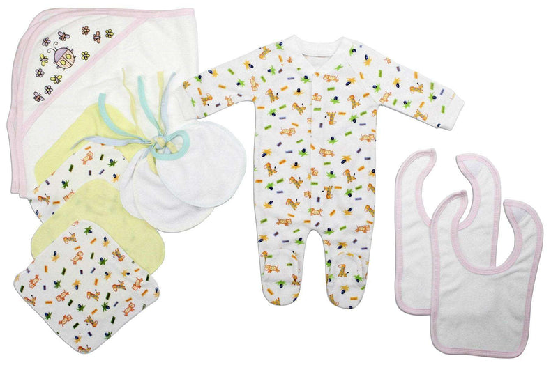 Newborn Baby BoysThis Bambini layette set is ideal for newborn babies, made from cozy cotton material to keep little ones comfortable. It includes a Terry Sleep 'n Play (size 0-3M, 8Everetts Place: Online Boutique 