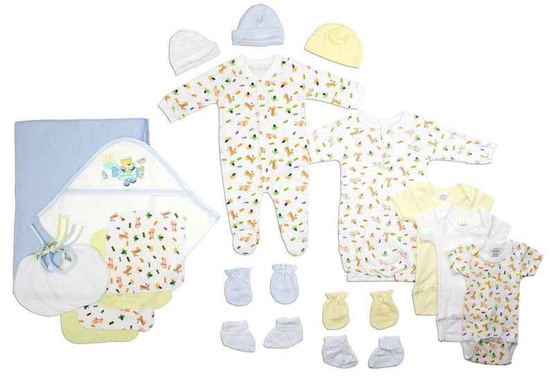 Newborn Baby Boys 21 Pc Layette Baby Shower Gift - Everetts Place: Online Boutique - Baby Clothing