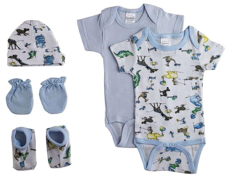 Newborn Baby Boys 5 Pc Layette Baby Shower Gift - Everetts Place: Online Boutique - Baby Clothing