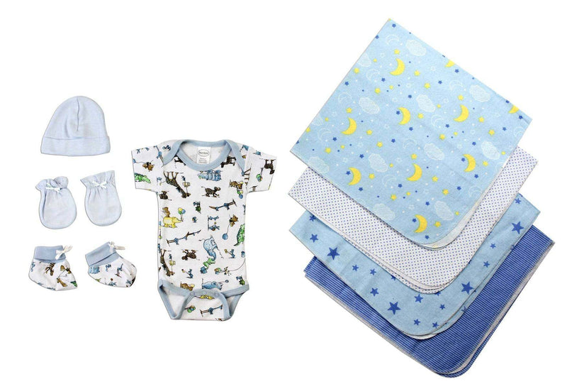 Newborn Baby Boys 8 Pc Layette Baby Shower Gift - Everetts Place: Online Boutique - Baby Clothing