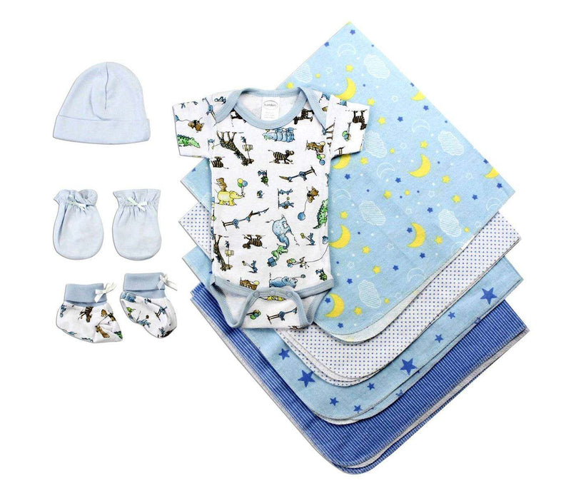 Newborn Baby Boys 8 Pc Layette Baby Shower Gift - Everetts Place: Online Boutique - Baby Clothing