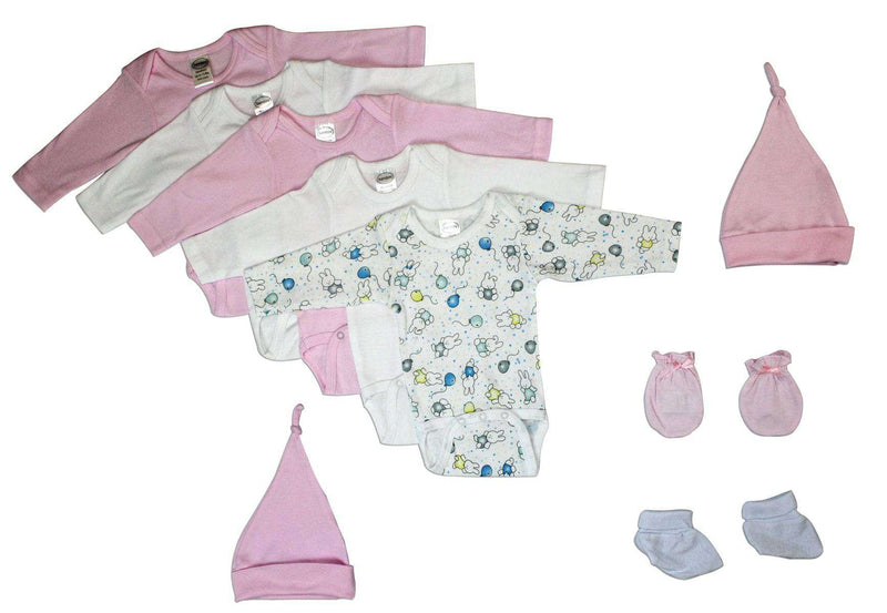 Newborn Baby Girl 9 Pc Layette Baby Shower Gift - Everetts Place: Online Boutique - Baby Clothing