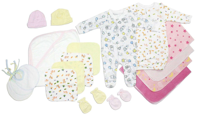 Newborn Baby Girls 18 Pc Layette Baby Shower Gift - Everetts Place: Online Boutique - Baby Clothing