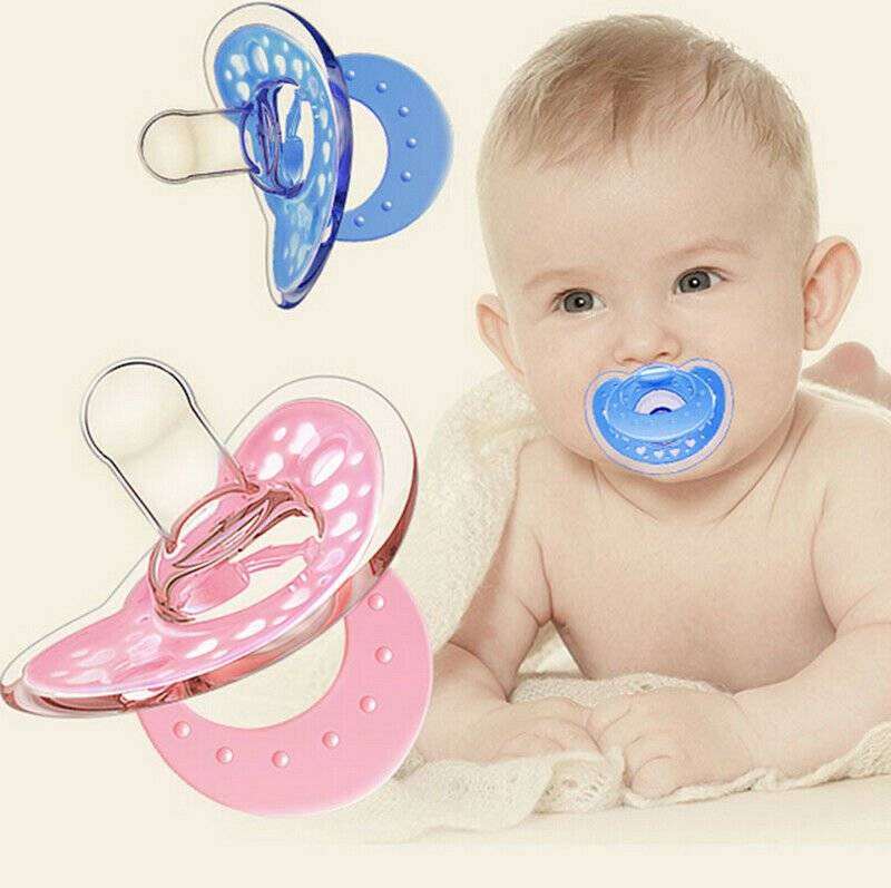 Newborn Infant BabyThis product's material is made of silica gel and is free of latex. It features a small circular hole and has a nipple mouth of standard size.Everetts Place: Online Boutique 