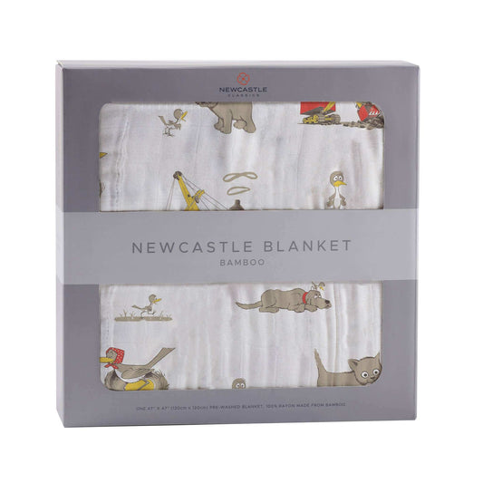Newcastle Classics Are You My Mother Bamboo Muslin Blanket 100 Percent Natural 47 Inch x 47 Inch Newcastle Classics
