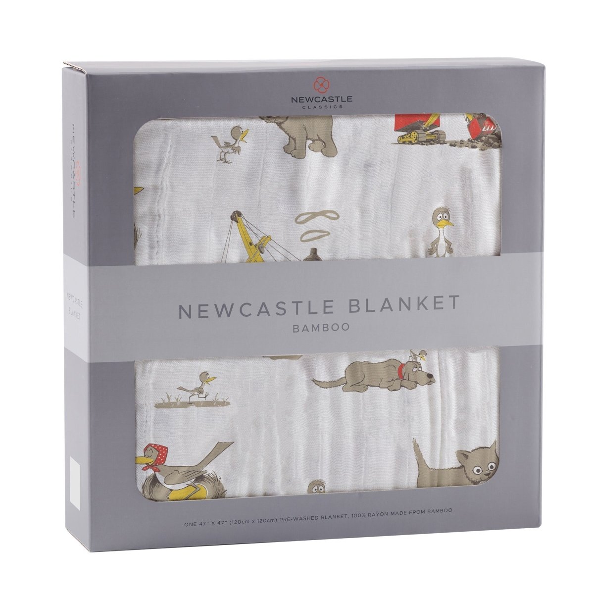 Newcastle Classics Newcastle Classics Bamboo Muslin Blanket and Book Set for Children - 
