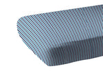 Newcastle Classics Newcastle Classics Blue And White Stripe Bamboo Muslin Crib Sheet 28x52Everetts Place