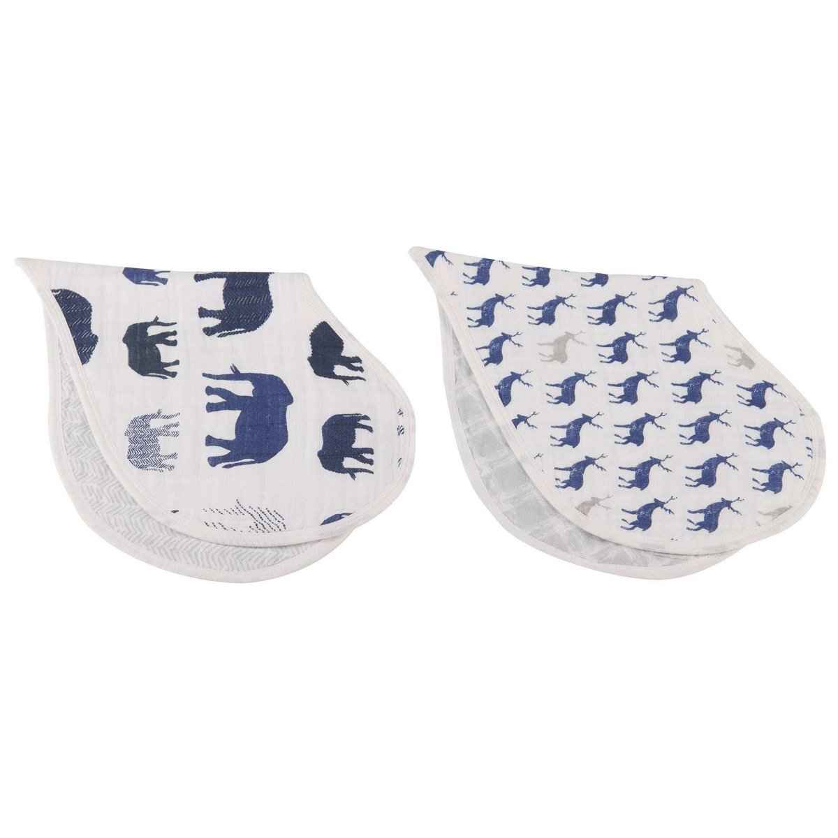 Newcastle Classics Elephant Burp Cloth Set of 2 for Baby Feeding Needs - Everetts Place