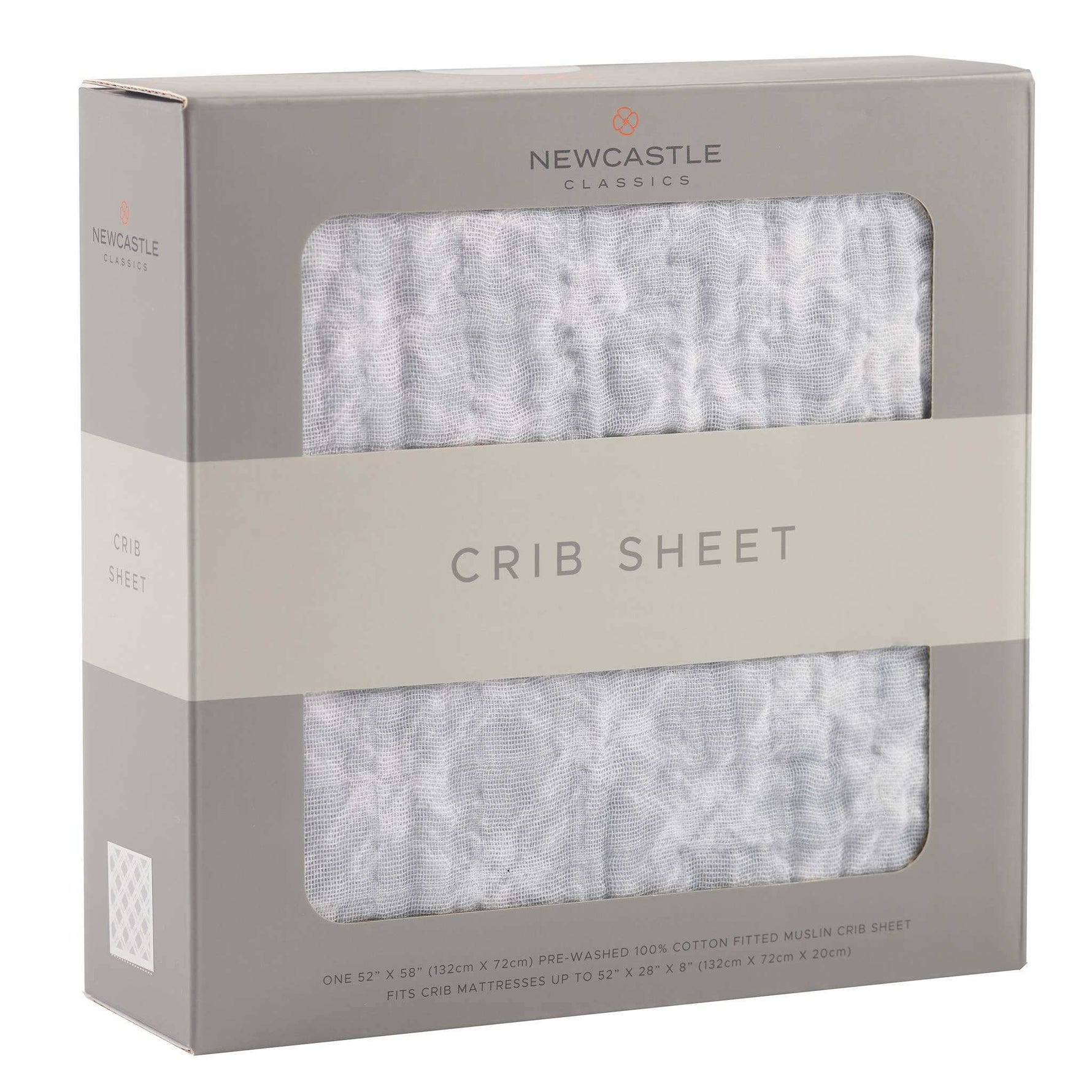 Newcastle Classics Newcastle Classics Crib Sheet with Breathable Cotton Muslin for Babies - Baby & Toddler Crib Sheet